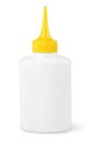 Oil or glue bottle on white Royalty Free Stock Photo