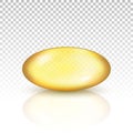 Oil gold pill capsule