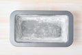 Oil greased and flour baking dish, bread loaf pan with butter. Step by step recipe for Banana bread