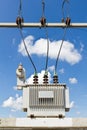 Oil immersed transformer Royalty Free Stock Photo