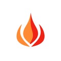 Oil industry filled orange logo