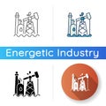 Oil industry icon Royalty Free Stock Photo