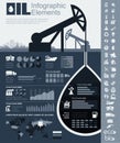 Oil Industry Infographic Template Royalty Free Stock Photo