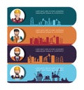 Oil industry infographic template Royalty Free Stock Photo