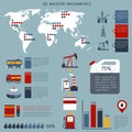 Oil Industry Infographics Royalty Free Stock Photo