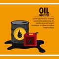 Oil industry production petroleum icon Royalty Free Stock Photo