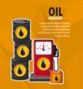 Oil industry production petroleum icon Royalty Free Stock Photo