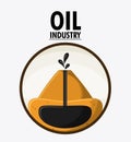 Oil industry production petroleum icon Royalty Free Stock Photo