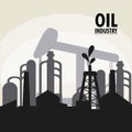 Oil industry production petroleum icon