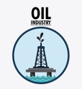 Oil industry production petroleum icon Royalty Free Stock Photo