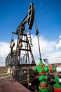 Oil industry pump jack Royalty Free Stock Photo