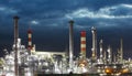 Oil Industry - refinery factory Royalty Free Stock Photo
