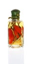 Oil Infused with Red Chilli Peppers Royalty Free Stock Photo