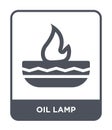 oil lamp icon in trendy design style. oil lamp icon isolated on white background. oil lamp vector icon simple and modern flat Royalty Free Stock Photo