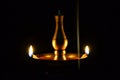 Oil lamp and incense Royalty Free Stock Photo