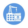 Oil lifter Vector Icon which can easily modify or edit