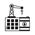 Oil lifter Vector Icon which can easily modify or edit