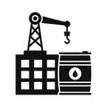 Oil lifter Vector Icon which can easily modify or edit Royalty Free Stock Photo