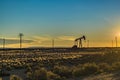 Oil Machine at Patagonian Landscape, Santa Cruz ,Argentina Royalty Free Stock Photo