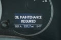 Oil maintenance required Royalty Free Stock Photo