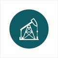 Oil miner tool Icon Vector Ilustration