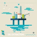 Oil Offshore Platform Colloquially Rig Symbol