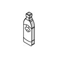 oil olive bottle isometric icon vector illustration