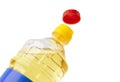 Oil in an opened plastic bottle Royalty Free Stock Photo