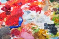 Oil paint blobs Royalty Free Stock Photo