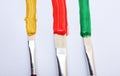 Oil paint brushes Royalty Free Stock Photo