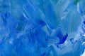 Oil paint texture, abstract blue background Royalty Free Stock Photo