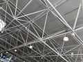 Commercial or public transport airport and railway building structural steel roof truss ceiling architecture