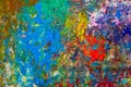 Oil painting abstraction, bright colors. Background. Royalty Free Stock Photo