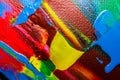 Oil painting abstraction, bright colors. Background. Royalty Free Stock Photo