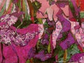 Oil painting, artist Roman Nogin, series `Female talk.` Author`s version of color
