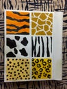 oil painting assorted animal skin patterns