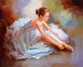 Oil Painting - Ballet