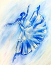 Oil painting on Canvas, ballerina