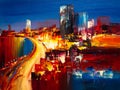 Oil Painting - City View of Shanghai