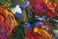 Oil painting close-up abstract background flower