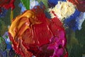 Oil painting close-up abstract background flower Royalty Free Stock Photo