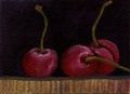 Oil painting Fairytale sweet cherry