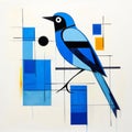 Blue Bird: Bauhaus-inspired Conceptual Installation Art