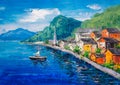 Oil Painting - Hallstatt, Austria