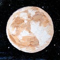 Full moon oil painting