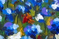 Oil Painting, Impressionism style flower painting, still life painting art canvas by artist