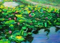 Oil Painting - Lotus