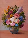 Oil Painting - still life, a bouquet of flowers