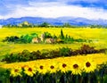 Oil Painting - Sunflower