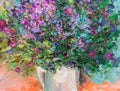Oil painting texture painting still life, impressionism art